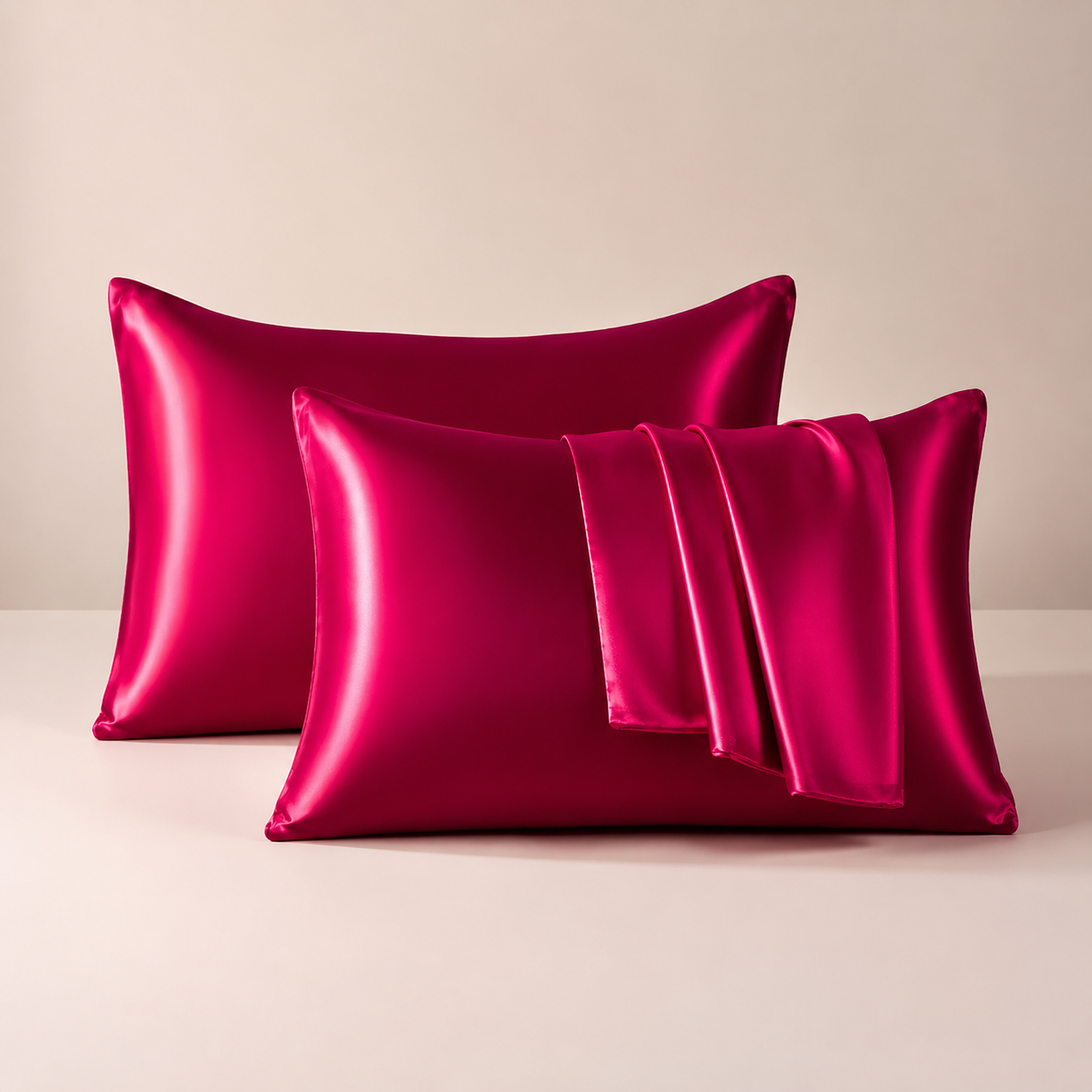 HUNDREAM™ Satin Pillowcase Set – 2 Pack