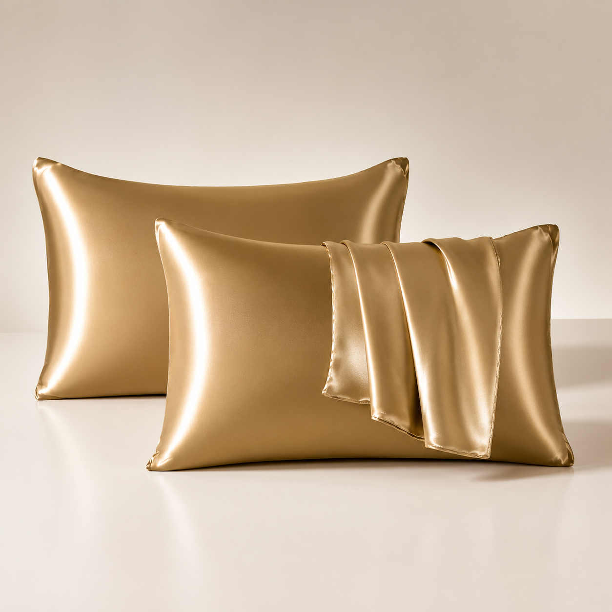 HUNDREAM™ Satin Pillowcase Set – 2 Pack